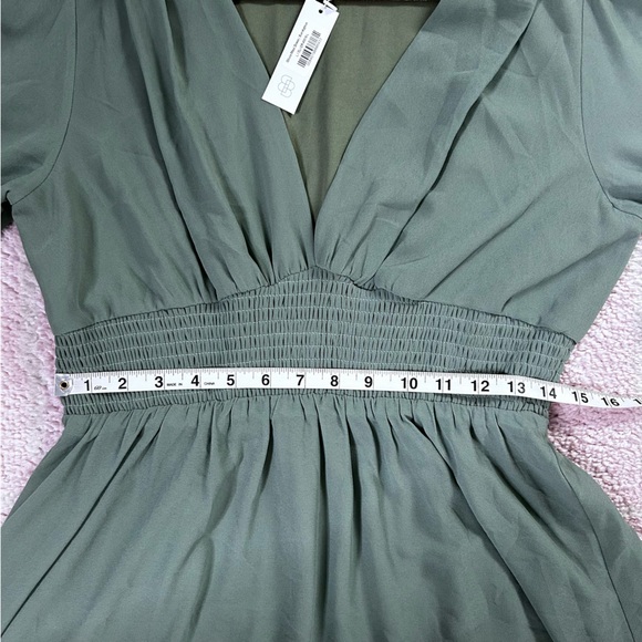 NWT Baltic Born Olivia Maxi Dress Eucalyptus Green Long Sleeve Size Large - Picture 9 of 12